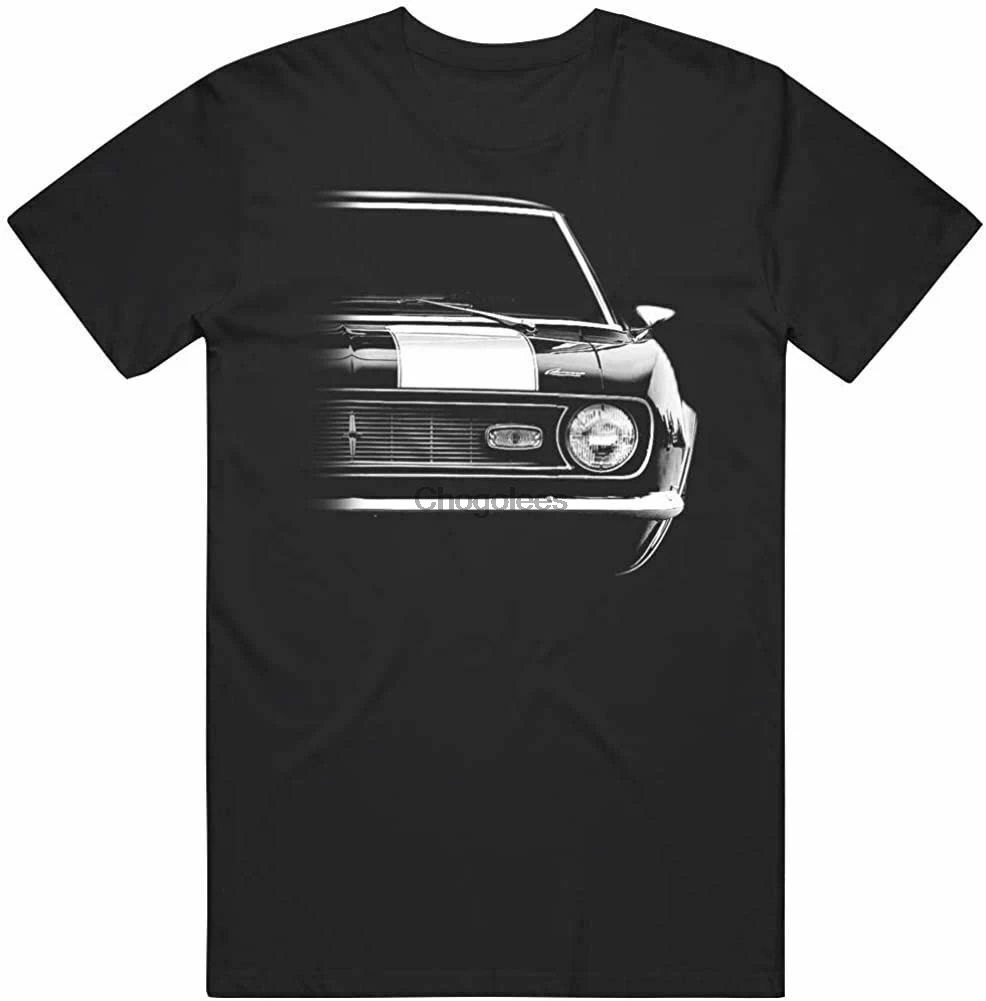 1968 Camaro Z28 футболка с укороченным грилем спереди силуэт |