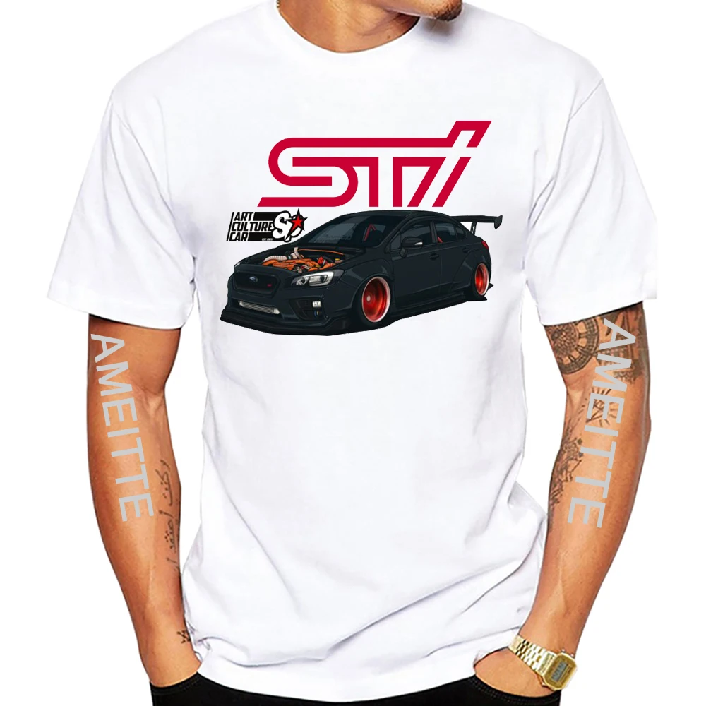 Япония WRX STI Subie Old Legend футболка JDM стиль автомобиль классическая мужские с