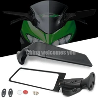 new rear view mirrors for kawasaki ninja 250 300 400 650 h2 motorcycle rearview side mirrors 250 300 400 650 h2