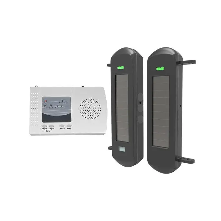 

100m Infrared Beam Detector Wireless Solar Infrared Sensor Perimeter Alarm
