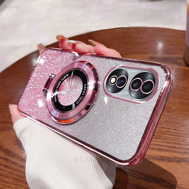 Honor90 Силиконовый чехол с блестящим покрытием для Huawei Honor 90 70 50 200 Pro Lite 100 90pro Honor70 70pro