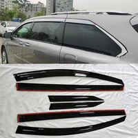 for toyota sienna 2021 2022 abs black car window visor vent shades sun rain guard car accessories