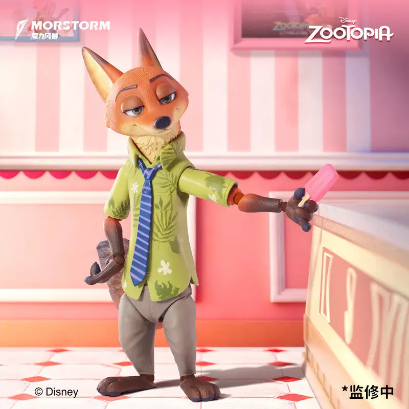 Фото В наличии: Серия фигурок Zootopia, коллекционные боксы-сюрпризы Kawaii BJD, аниме-фигурки Джуди Хоппс и Ника Вайлда, модели игрушек, подарок для детей №4