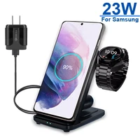 foldable 3 in 1 fast wireless charger for mobile phone portable multipurpose earphone smart watch charger charging stand