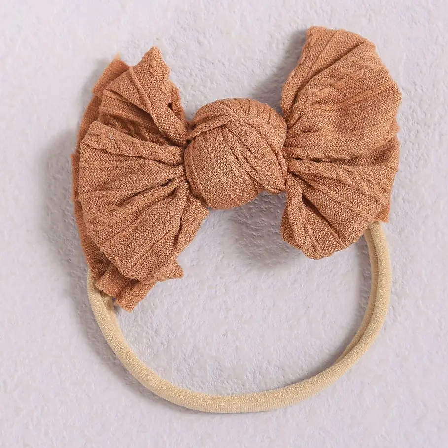 

32 Colors Cable Bow Baby Headband Bows For Baby Girls Nylon Headbands Children Elastic Hair Bands Headwrap Baby Hair Accessories