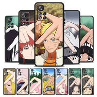 anime naruto love cute for xiaomi redmi note 11 10 10s 9t 9 9pro max 8t 8pro 7 6 pro 4x silicone soft tpu black phone case cover