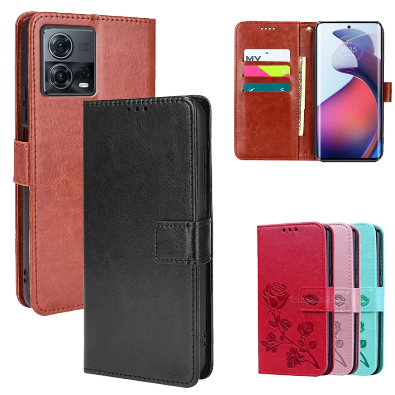 

Wallet Case For Motorola Moto S30 Pro XT2243-2 Case Luxury Book Stand Leather Flip Cover For Carcasas Moto S30 Pro Mujer Hoesje