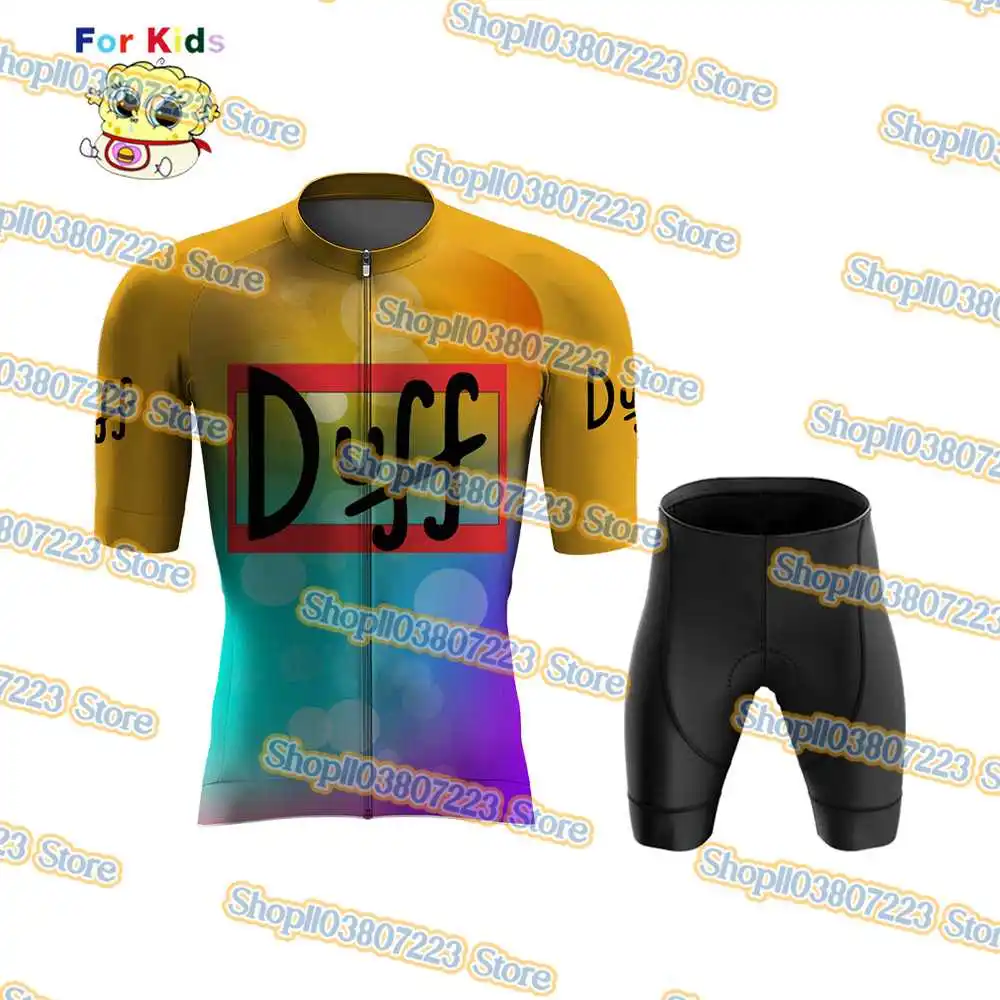 2024 Duff Пивной Напиток Детский велосипедный трикотажный нагрудник короткий