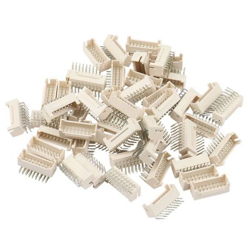 

100 Pcs BTC BCH LTC ZEC Miner Connector 2X9P Male Socket Curved Pin Suitable For Asic Miner Antminer S9 Z11 L3 S9 X3 A1