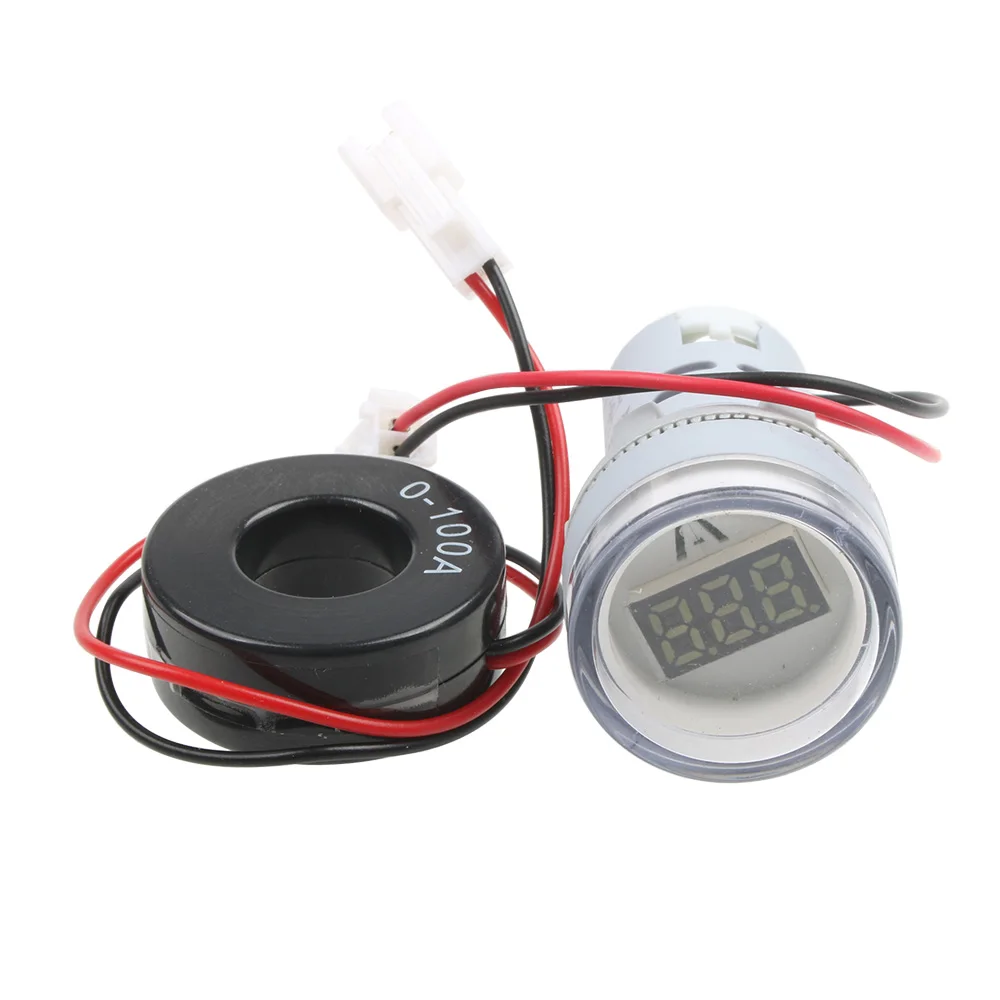 

Пластиковый 22 мм AD16-22DSA мини Амперметр измеритель тока светодиодный индикатор с трансформатор ct белый желтый красный зеленый синий подсветка