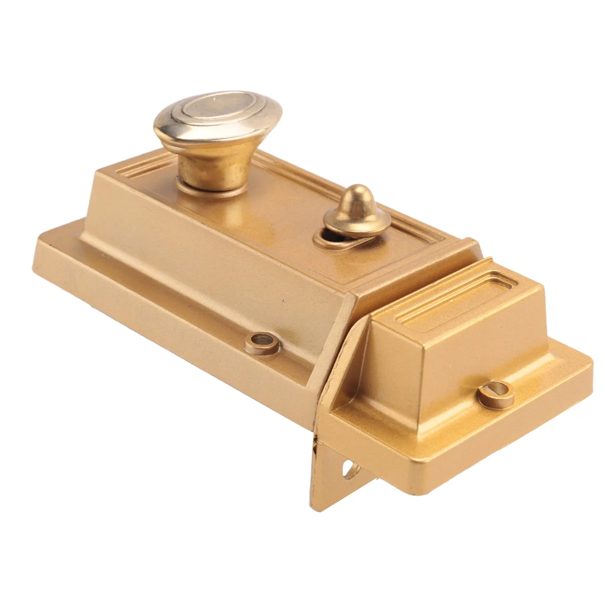 Цинковый цилиндр замок с защелкой для входной двери ночного ворота золотая