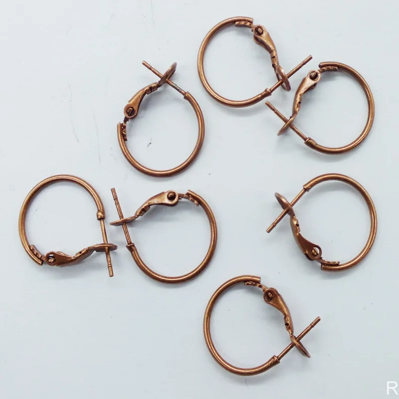 медные серьги-кольца