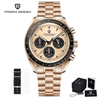 2022 new pagani design moon watch for men quartz watches mens gold top luxury sports speed chronograph sapphire waterproof clock