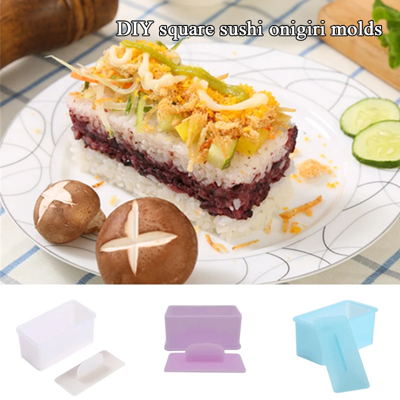 

Kitchen Accessories Sushi Mold Rice Ball Mold Sushi Maker Spam Baking Cake Mold Clear Durable DIY Warship Rectangular Shape