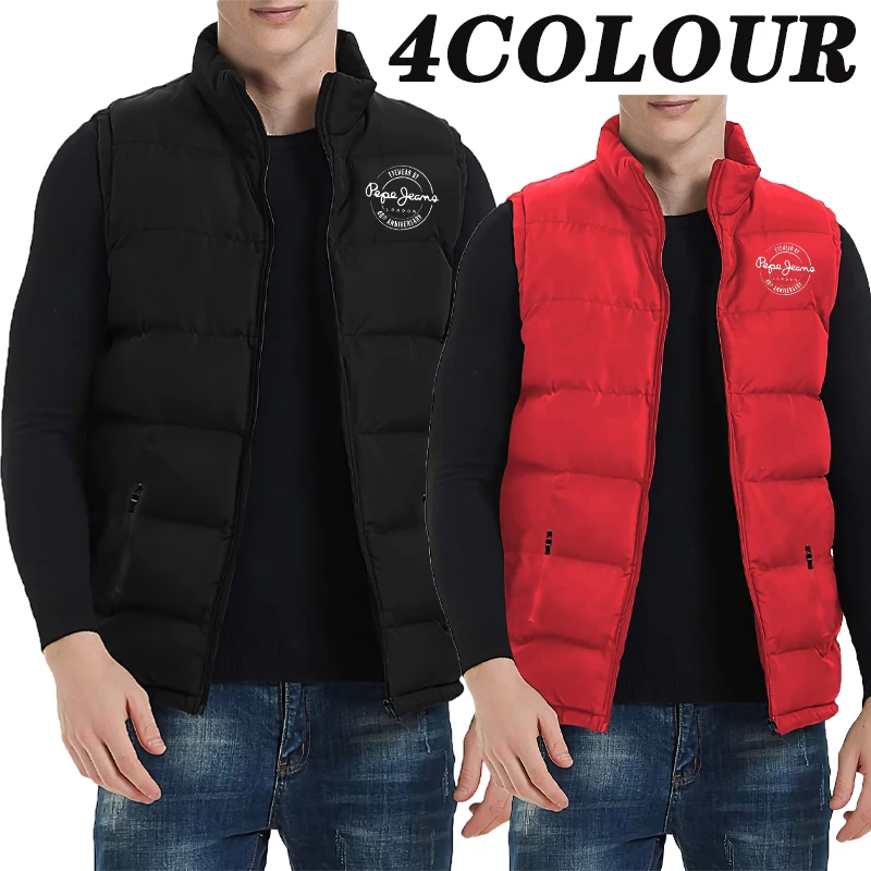 

2022 Hot Sale Pepe Vest High Quality Men/Women Daily Casual Warm Sleeveless Jackets Autumn Winter Fashion Zipper Down Coats