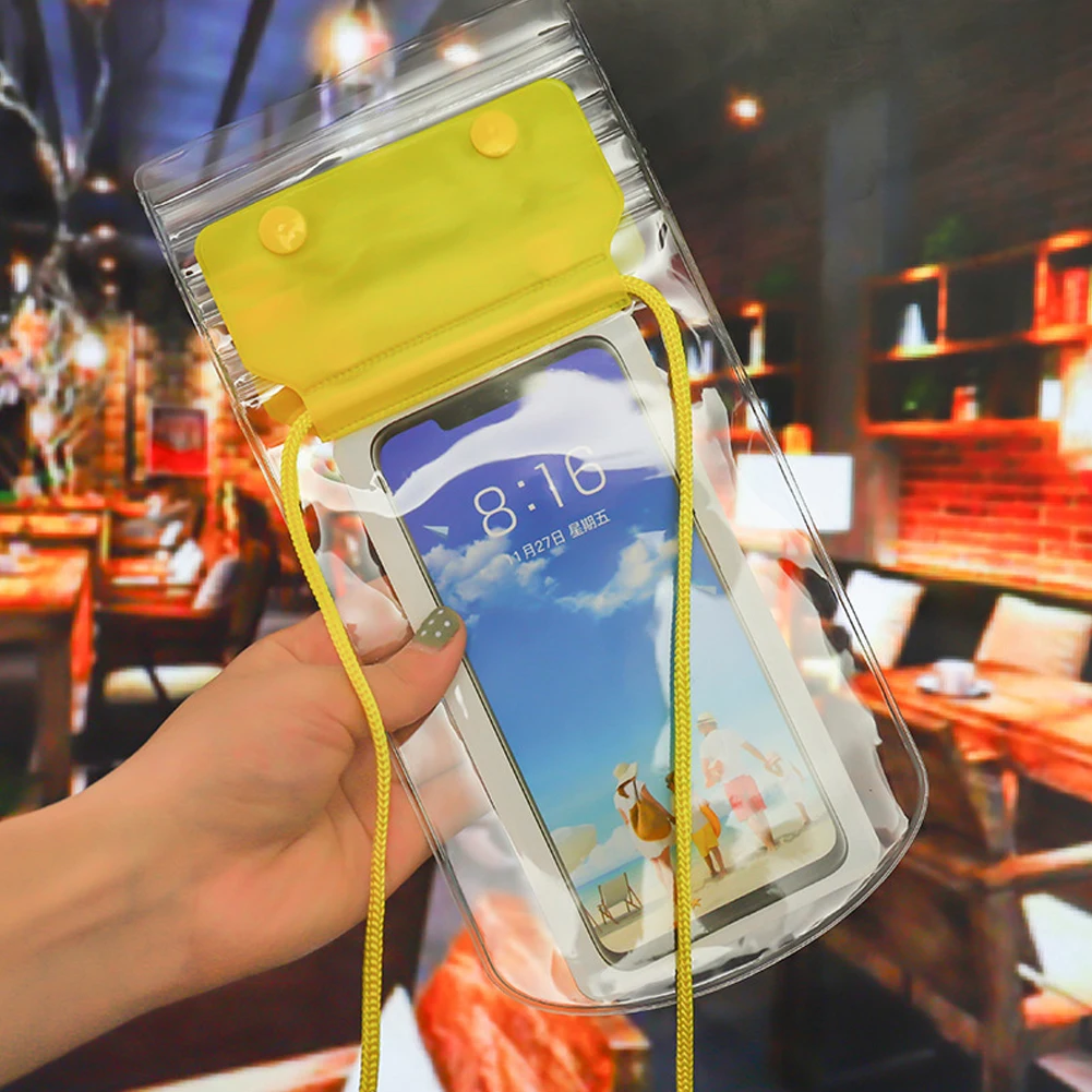 

Прочный чехол для телефона, водонепроницаемый, 19*12 см, аксессуары, подушка безопасности, сухие сумки, плавающий ПВХ + ABS чехол для телефона, портативная Замена