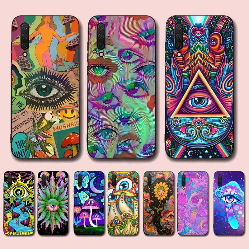 

Psychedelic Mushrooms Eye Phone Case for Xiaomi mi 5 6 8 9 10 lite pro SE Mix 2s 3 F1 Max2 3