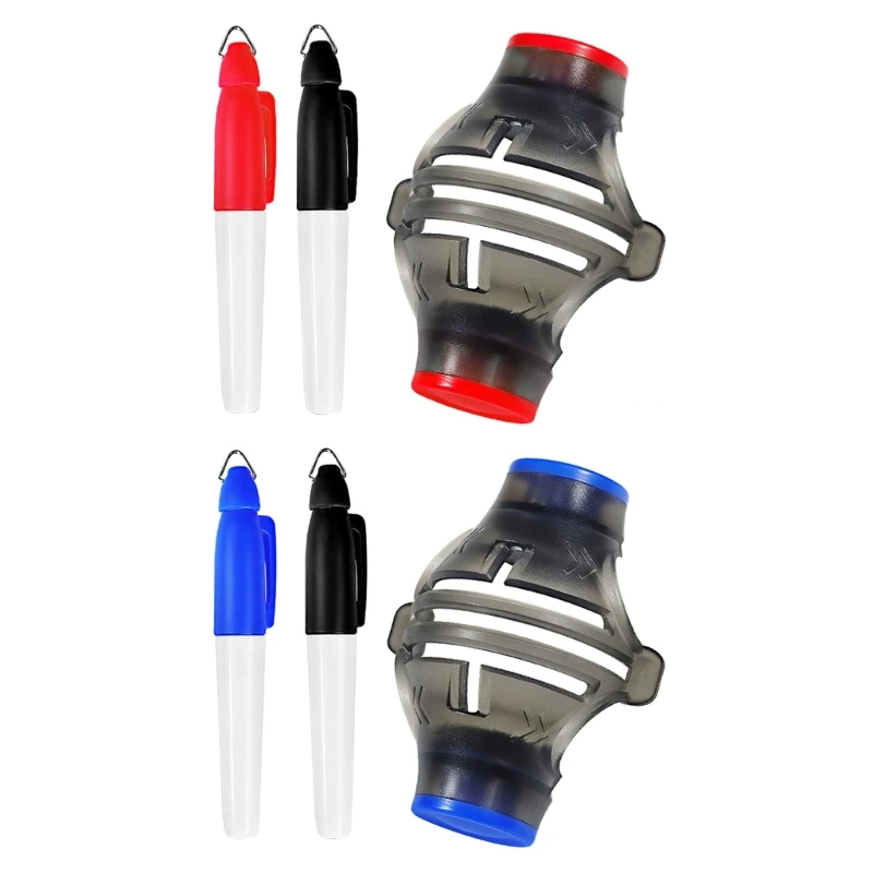 Line Marker 360-degree Rotation Drawing Tool And Mark Pens Set Template Alignment Putting Marking Liner Tools