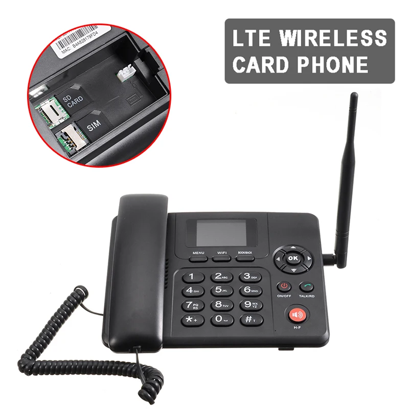 

4G Wireless Card Telephone with WIFI Sharing Support SIM Card Fixed Phone Handfree desk phone Fixed Wireless Telephones