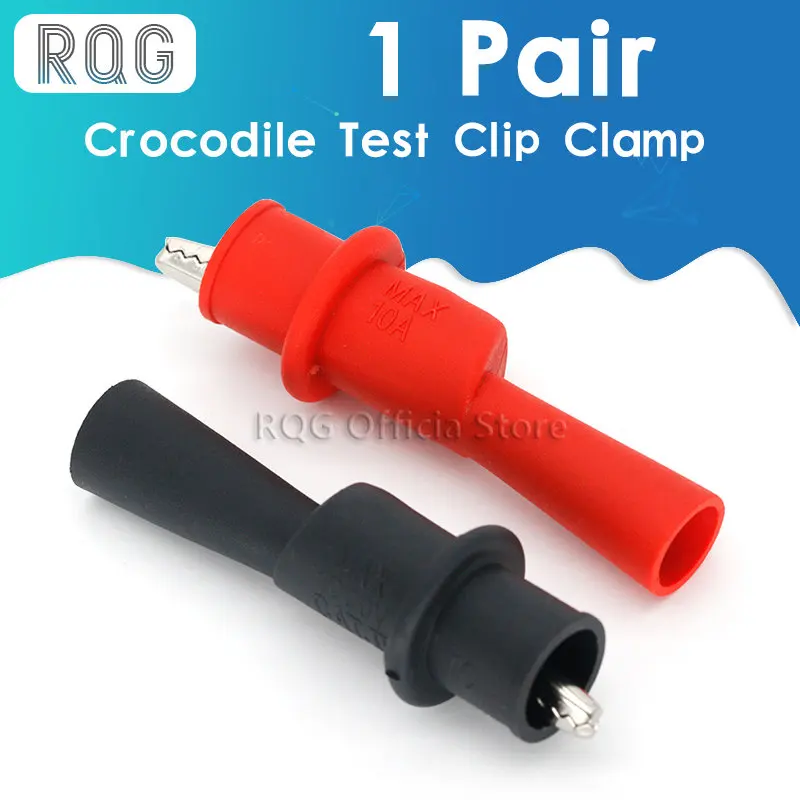 1 Pair Alligator Crocodile Test Clip Clamp For Multimeter Tester Probe New | Clips