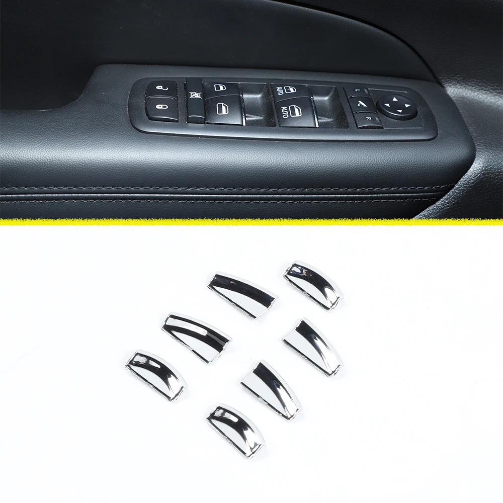 

Window Button Decoration Cover Trim Car Interior Accessories Chrome for Jeep Grand Cherokee 2011-2020 Grand Commander 2018-2023