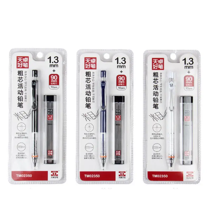 Mechanical Pencil 1.3mm 3B Pencil Refills High Quality Automatic Pencil Drawing Sketch Office Supplies Stationery images - 6