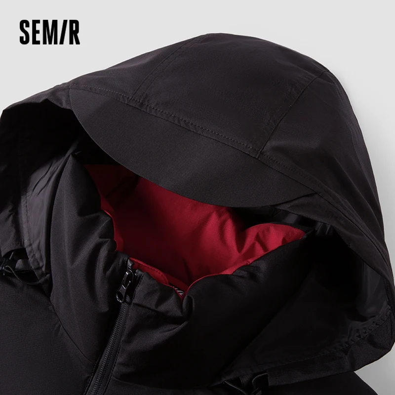 Мужской пуховик Semir с капюшоном