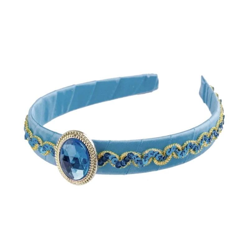 652F повязки для волос с изображением арабской принцессы косплея повязка на голову