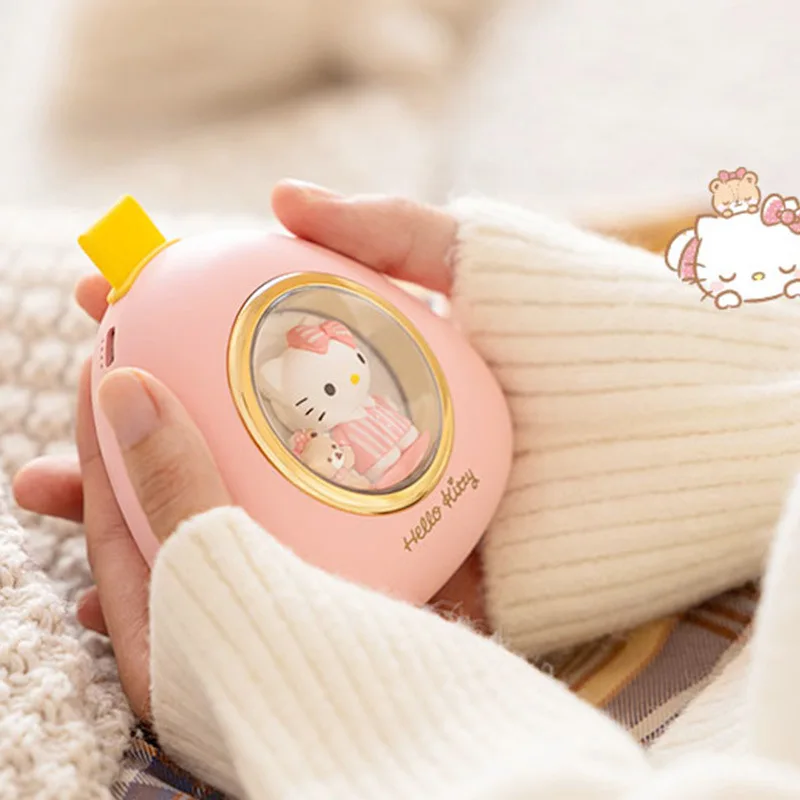 

10000Mah Sanrio Cinnamoroll Hellokitty Kawaii Hand Warmers Charging Treasure Two-In-One Cute Dual-Use Girls In Winter