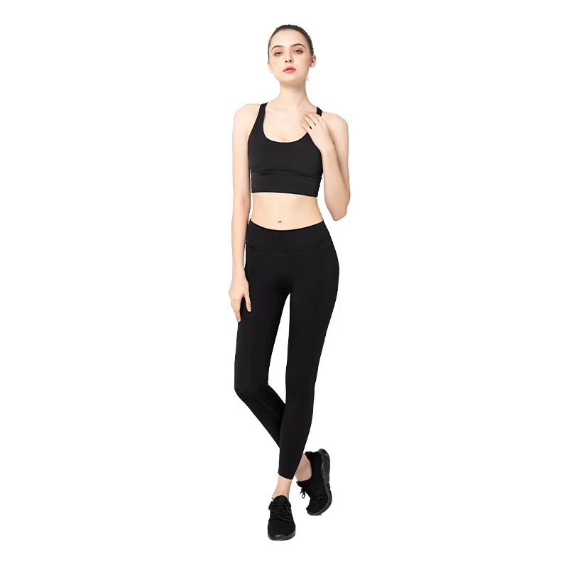 

Grace Backless 2 Piece Fitness Yoga Set Gym Suit Activewear Push Up Sport Overall Workout Clothes for Women Sportswear Wives XXL