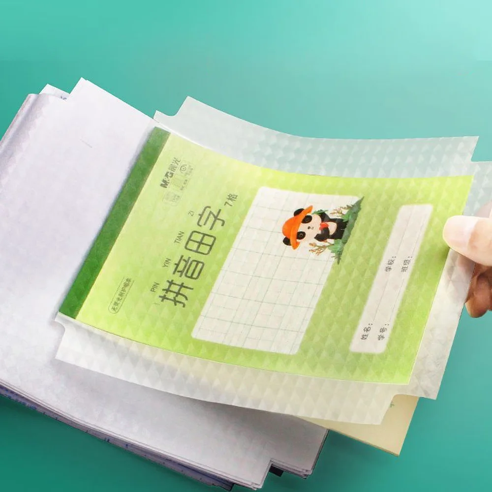 10 шт. 16 К/32 К прозрачная пластиковая обложка для ноутбука самоклеящаяся застежка