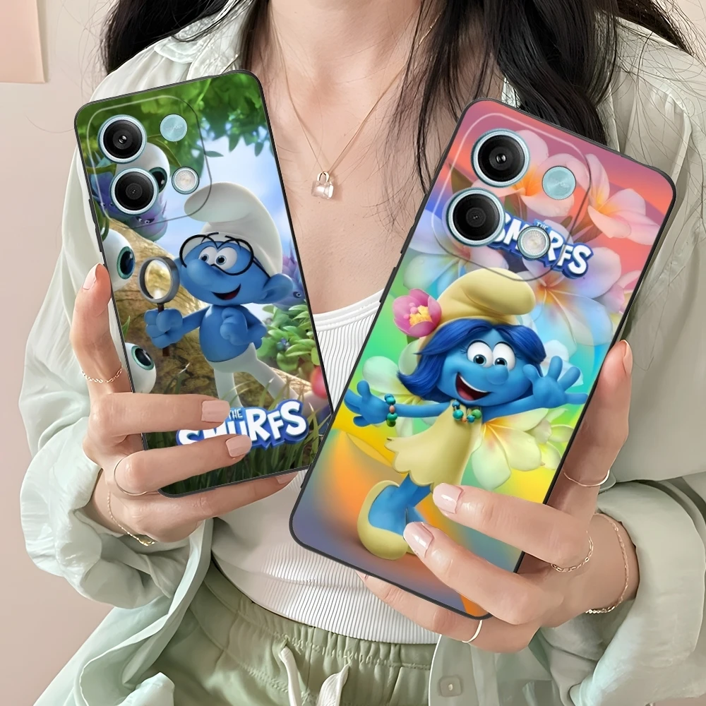 Smurfs Smurfette Smart Чехол для мобильного телефона Xiaomi Redmi Note 13 12 11 10 9 8 7 6 S A Pro Lite Plus 5G