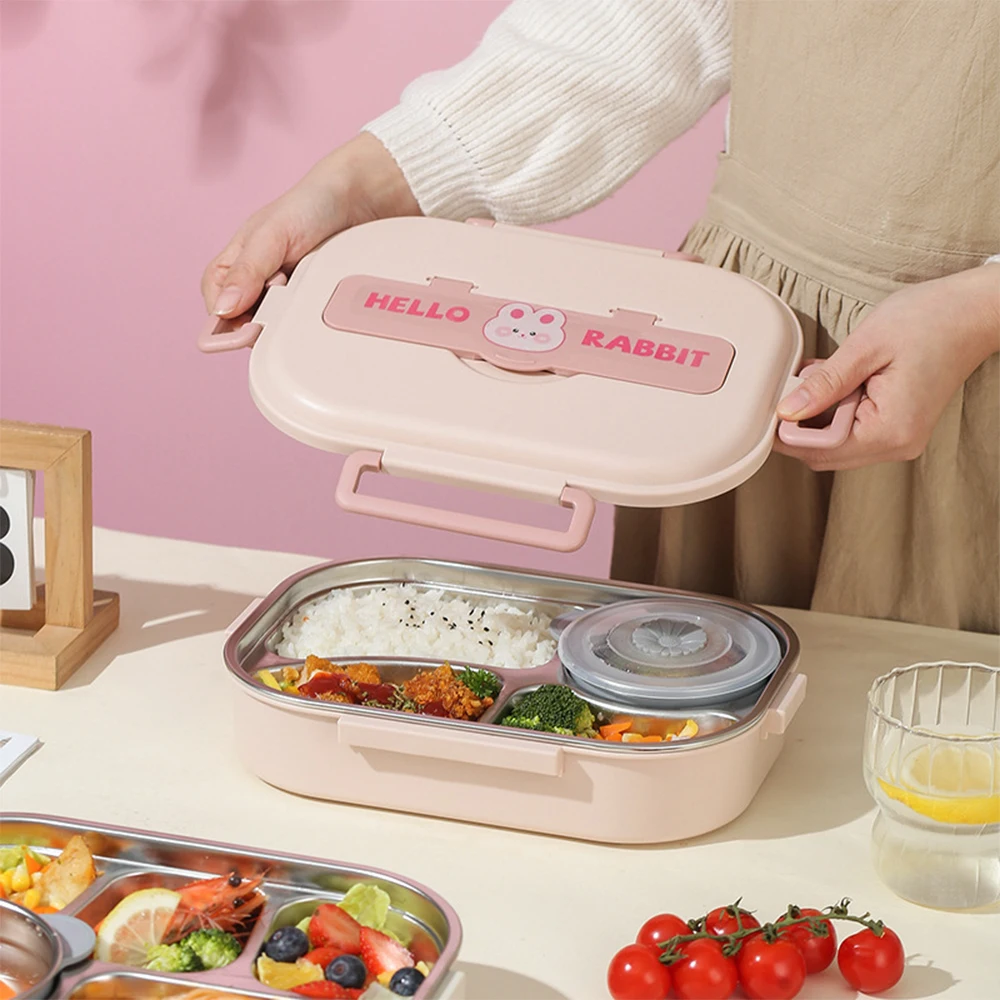 Новый Симпатичный контейнер для микроволновой печи Bento детей фотоконтейнер с