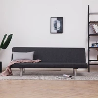 sofa bed dark gray polyester