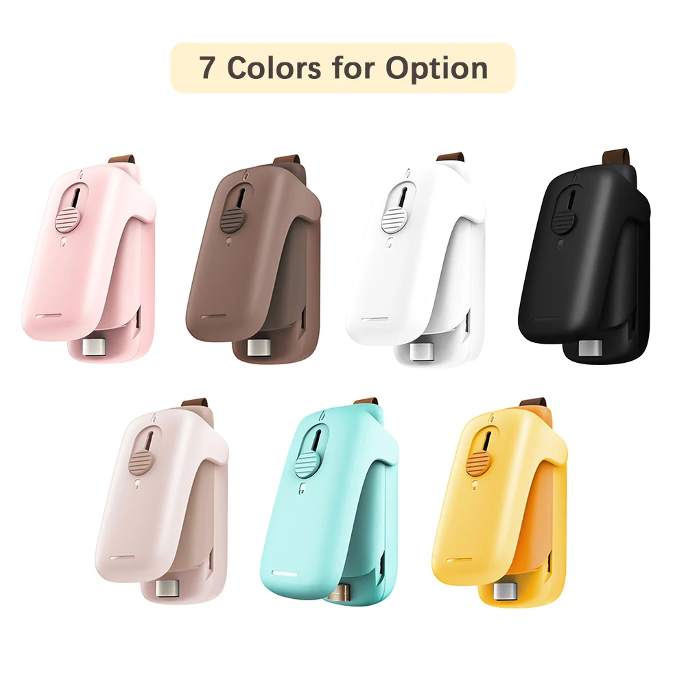 

Mini Vacuum Sealer Kitchen Plastic Bag Sealer Portable Handheld Vacuum Packaging Machine Vacuum Sealers with Cutter Storage Bags