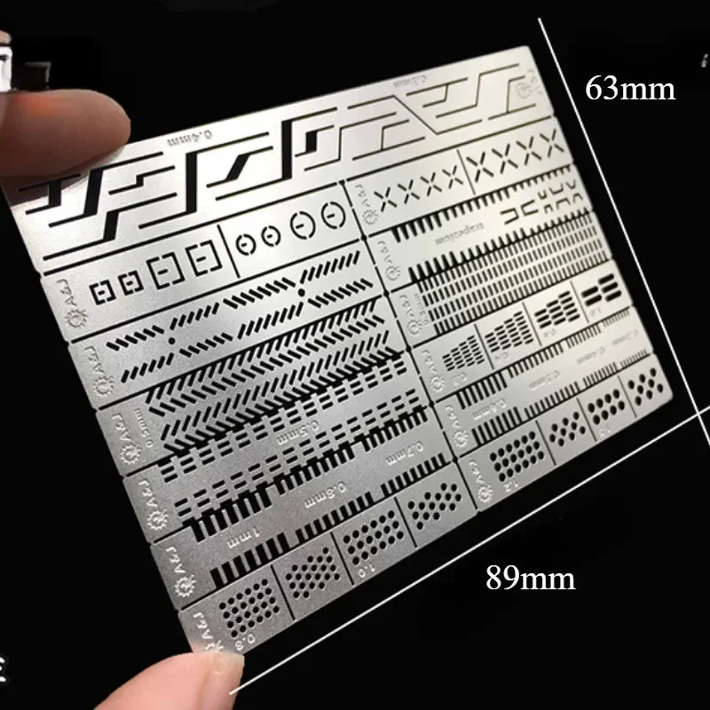 

Линейка для резьбы 13 в 1, сверло, детали для рисования, трафарет для Gundam, сделай сам, модель для хобби, универсальный прецизионный инструмент с гравировкой для рукоделия