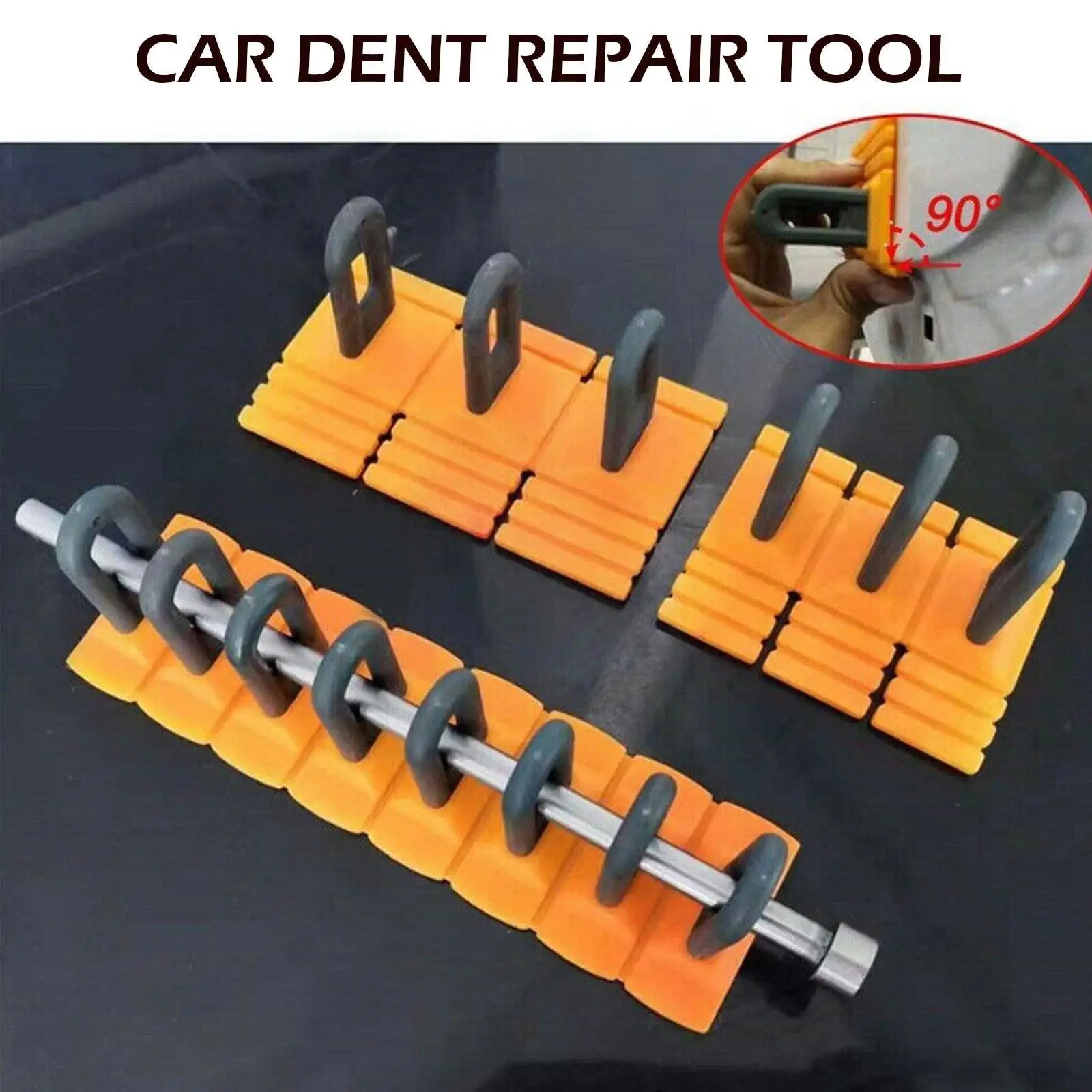 

Car Dent Repair Tool Chain Type Pulling Row Folding Repair Sheet Accessories Dent Metal Claw Repair Dent Tool Repair Puller O1R0