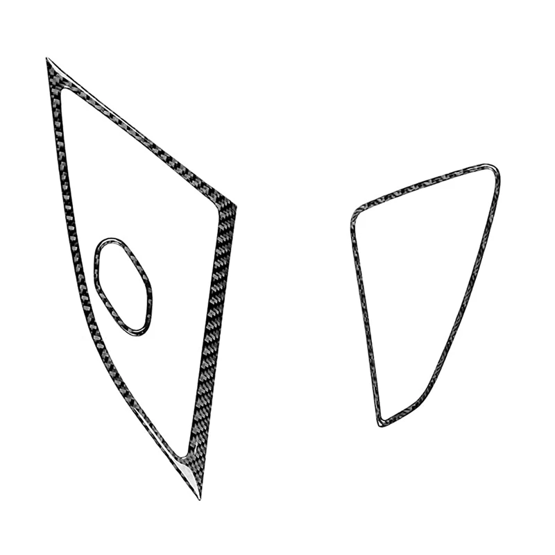 

For Chevrolet Corvette C7 2014-2019 Car Real Carbon Fiber Side Door Speaker Control Frame Cover Trim Sticker Accessories