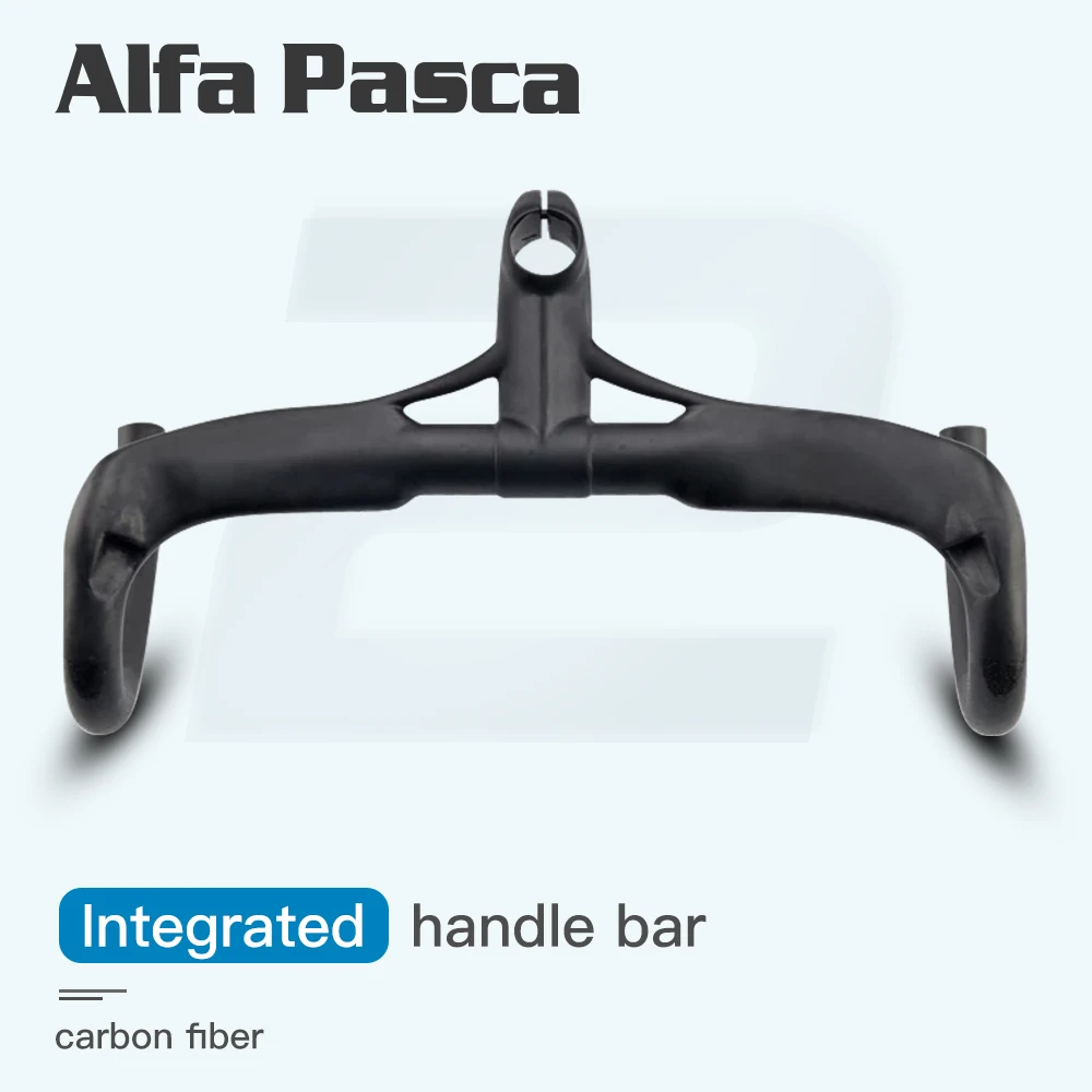 

Alfa Pasa Carbon Handlebar Bicycle Drop Handlebars Black UD Matte Integrated Handle Bars 400/420/440mm Road Bike Cycling Bar