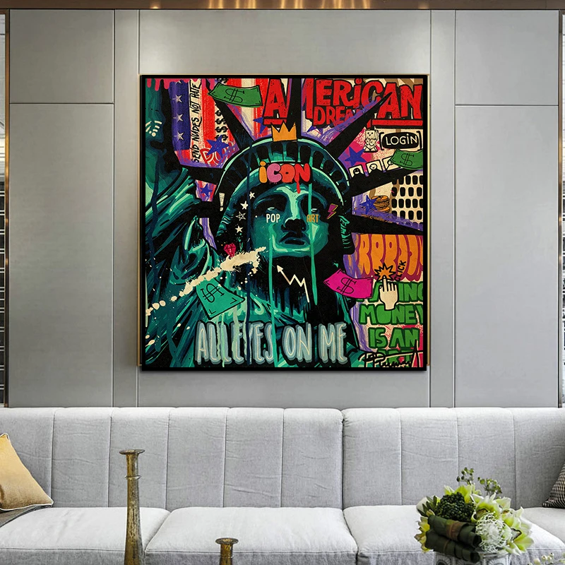 

Victory Goddess Picture Poster Prints Painting Street Artisc Fashion Creativity Wall Decor Canvas Living Room Home Decoration