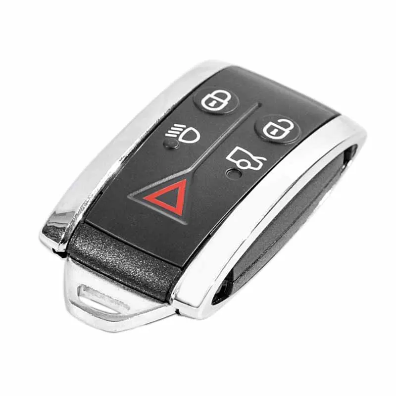 

5 Buttons Car Remote Smart Keyless Fob Case Shell w/ Uncut Key Blade For Jaguar XF XK XKR 2007 2008 2009 2010 2012 X-Type S-Type