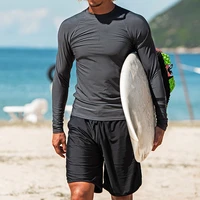 2022 mens fashion high elastic comfort long sleeve top sunscreen quick dry water sports swimming snorkeling surfing suit