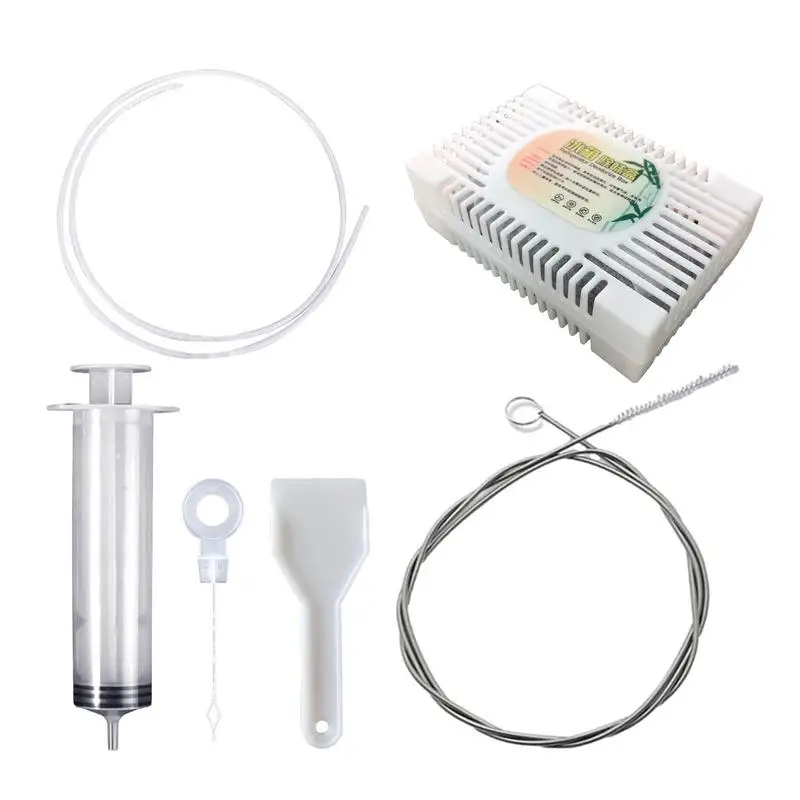 

6 шт., набор для глубокой очистки отверстий в сливе в холодильнике