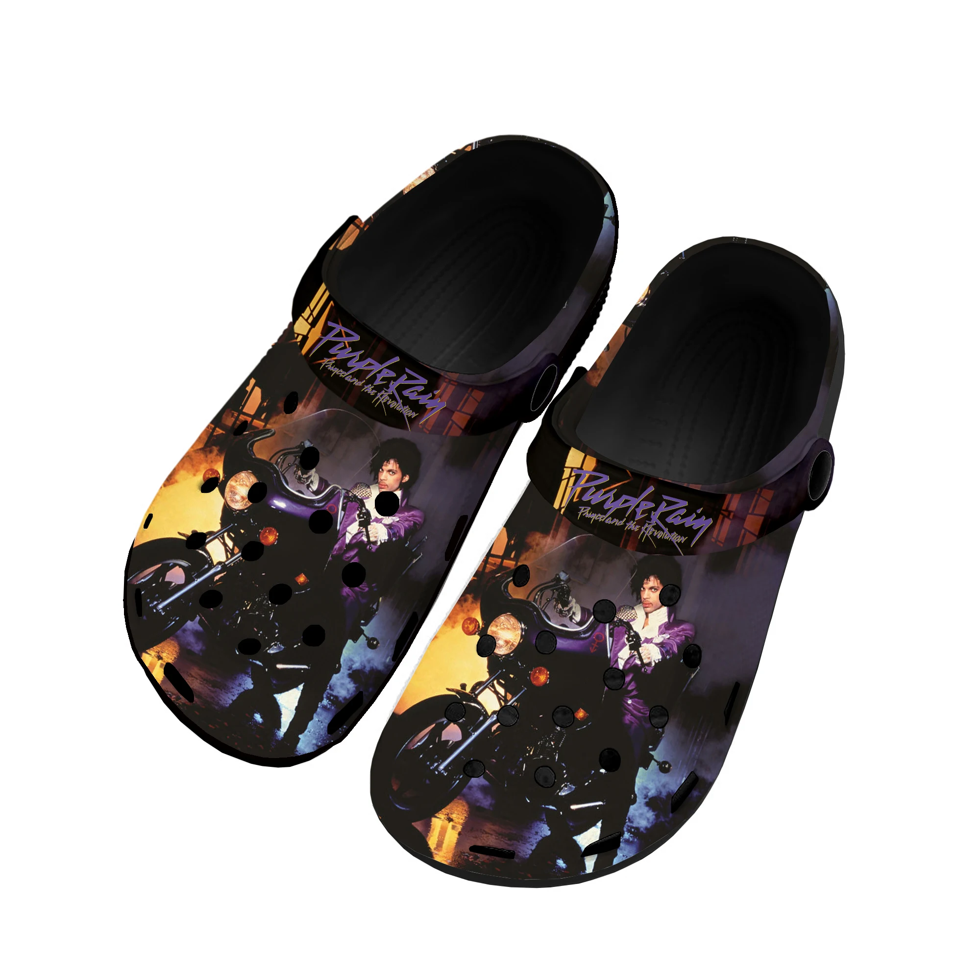 

Prince Rogers Nelson Purple Rain Home Clogs Custom Water Shoes Mens Women Teenager Shoe 3D Print Garden Clog Beach Hole Slippers