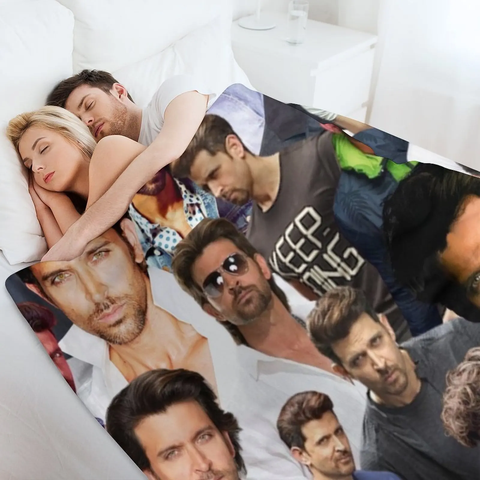 Кристотик Рошан фотоколлаж пледы среда персонализированные подарочные одеяла