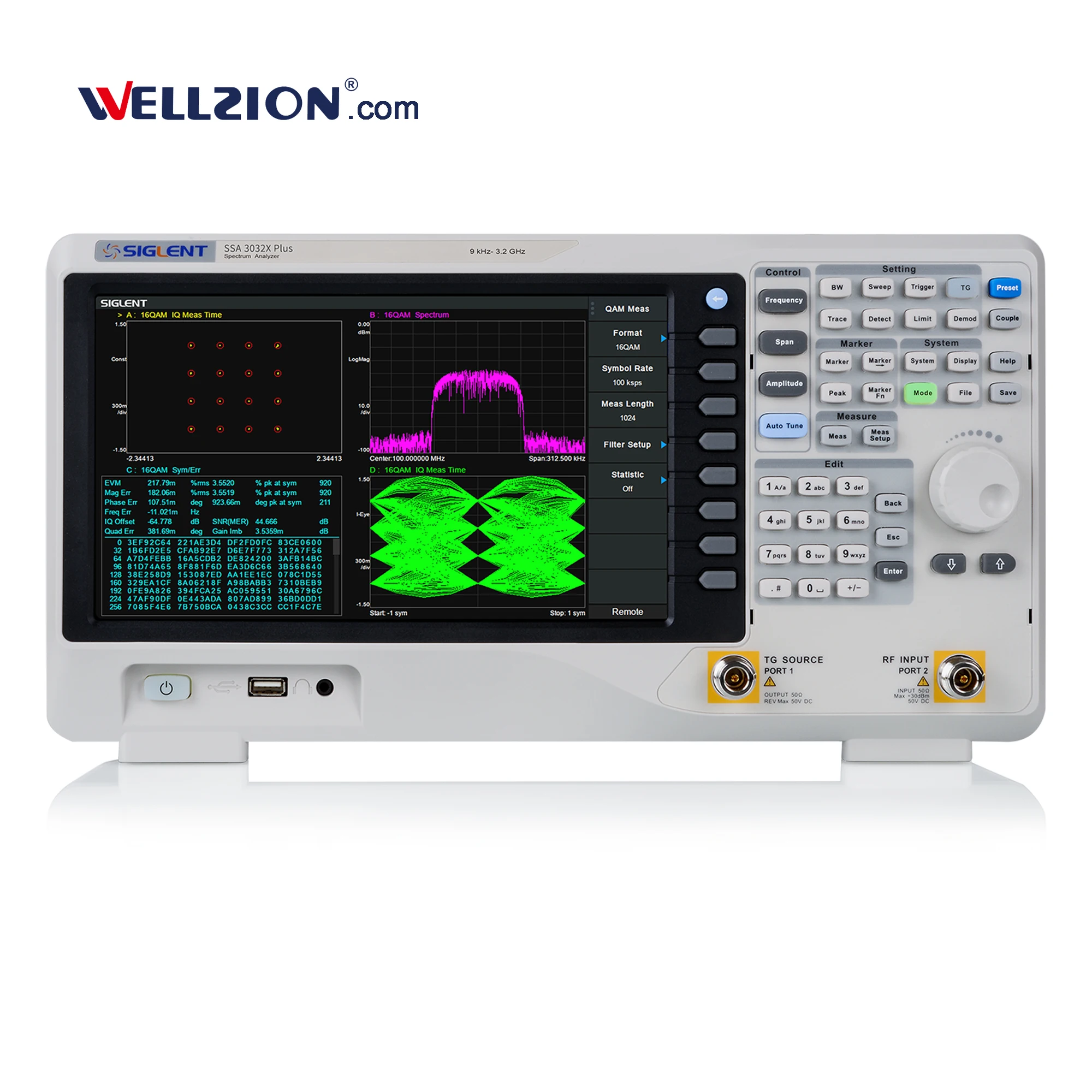 

SSA3032X Plus,3.2GHz Digital Spectrum Analyzer