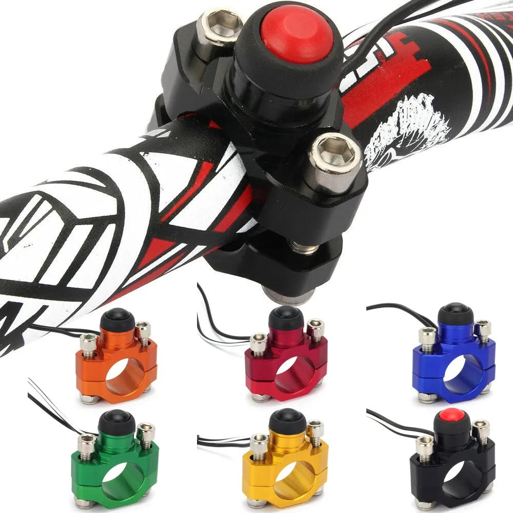 

1pc Motorcycle Switch Rotating Bar Clamp & Start Stop Kill Switch Button Modified Switch For Motorbike ATV Electric Bicycle