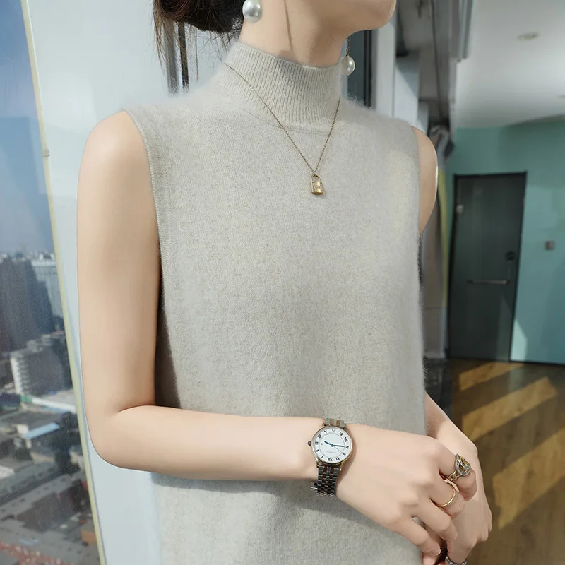 100% норковый кашемировый свитер осень-зима новинка Женский пуловер с воротником