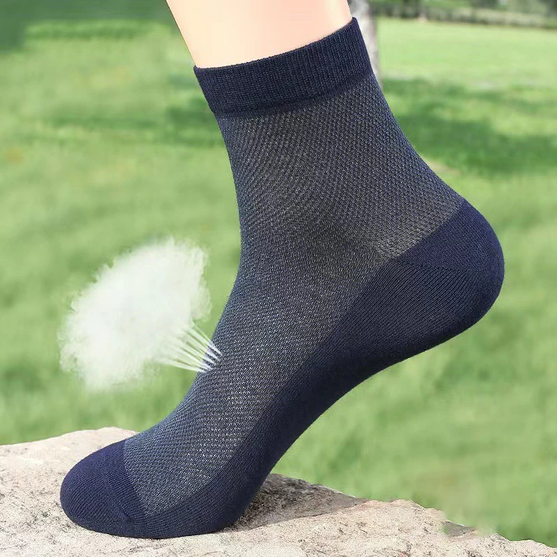 10 пар/партия мужские сетчатые носки