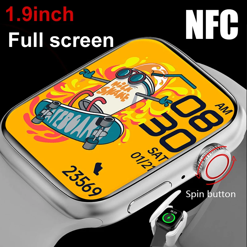 

IWO NFC Series 7 Smart Watch Men 1.9Inch Wireless Charge Smartwatch Women Dial Call Sports Watches Sleep Monitor Fitness Tracker